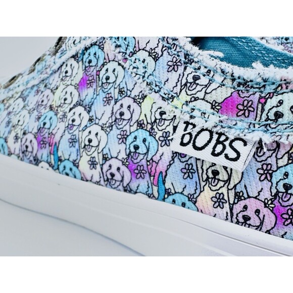 NWT Bobs from Skechers Sneakers Slip Ons Memory Foam Dogs Size 8 Golden doodle - Picture 11 of 12